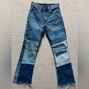 Levi 517 patchwork jeans